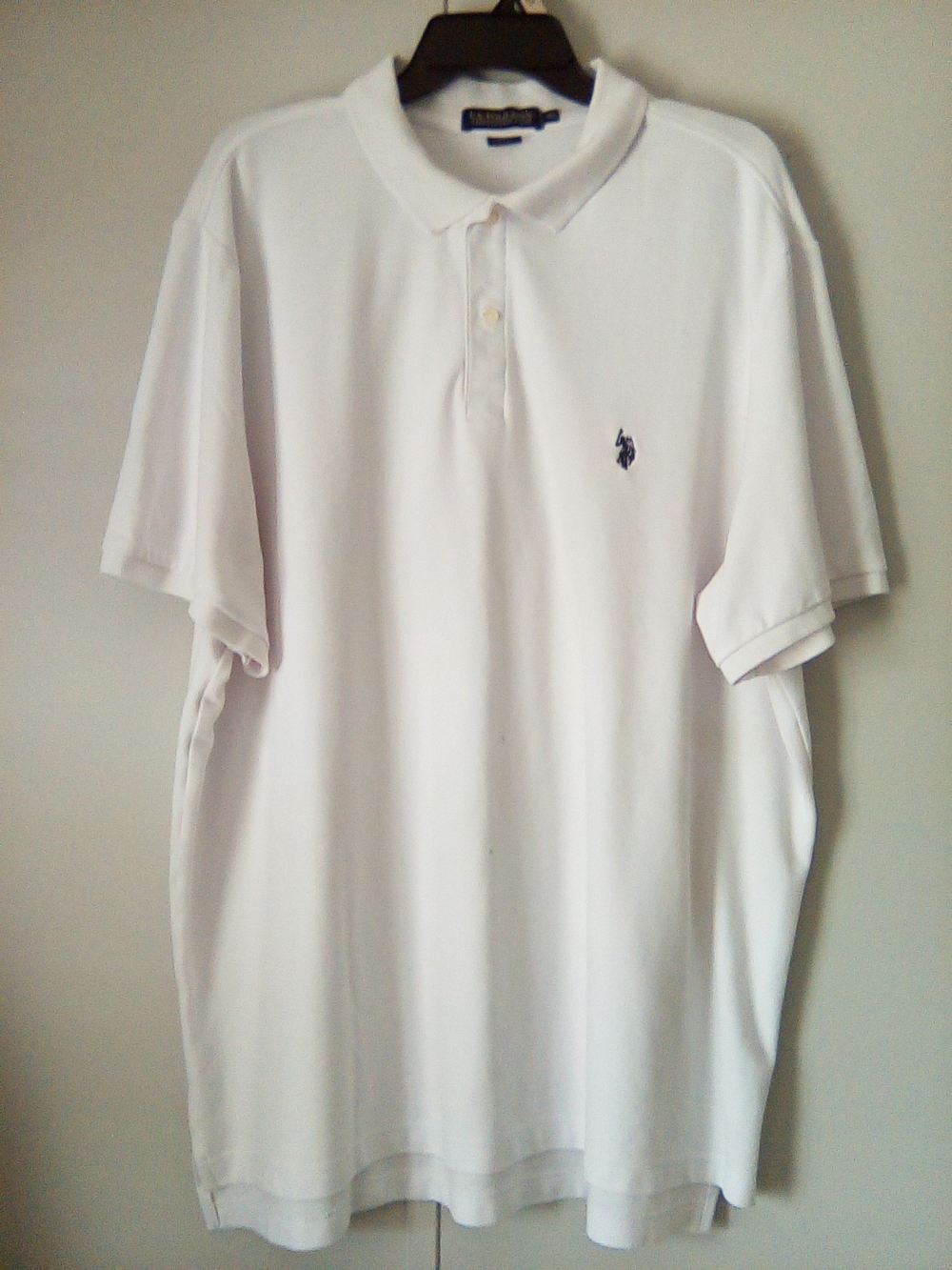 U.S. Polo Assn. White Polo Shirt with Navy Logo